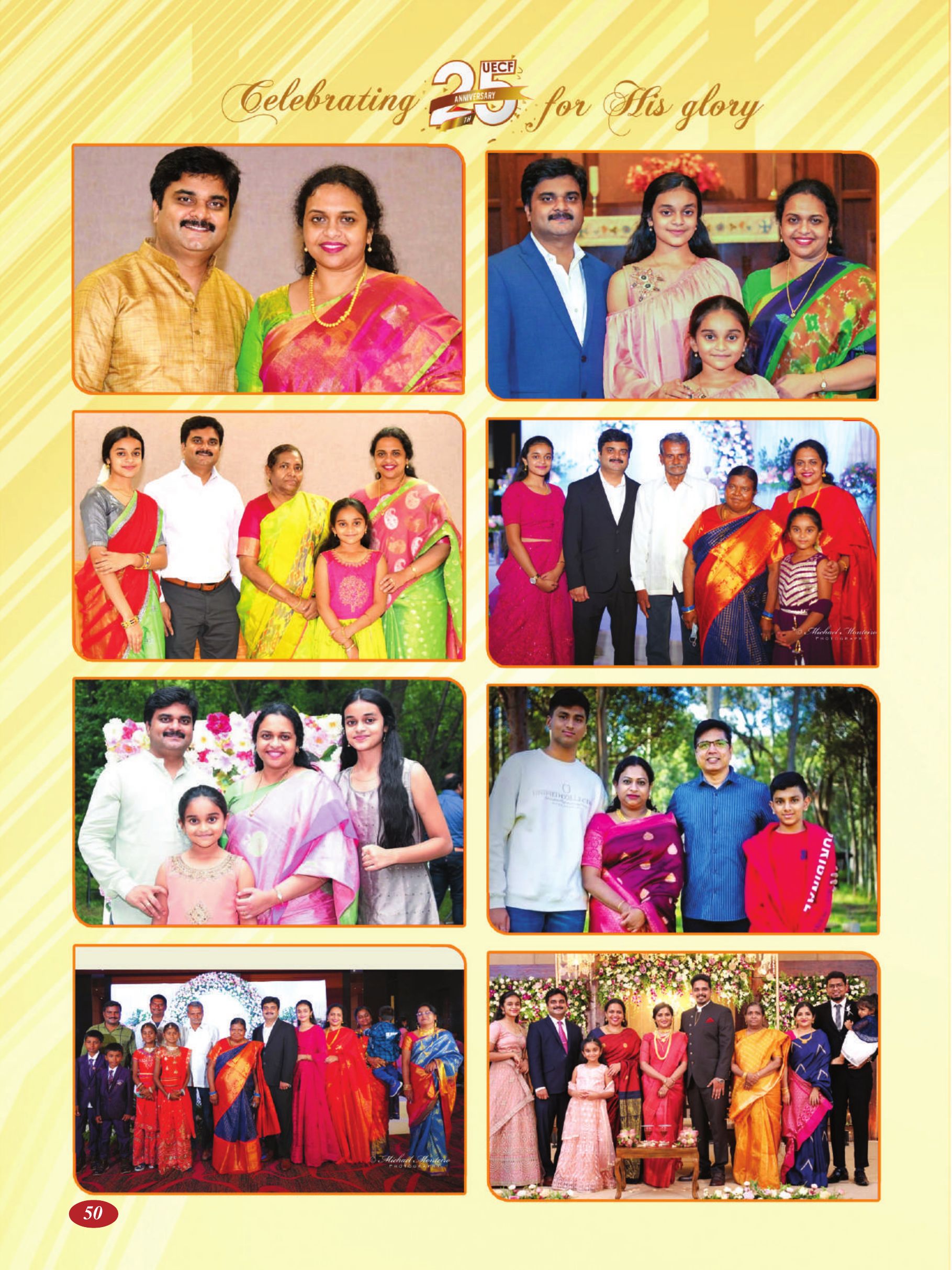 Page 50 of the UECF Silver Jubilee Souvenir