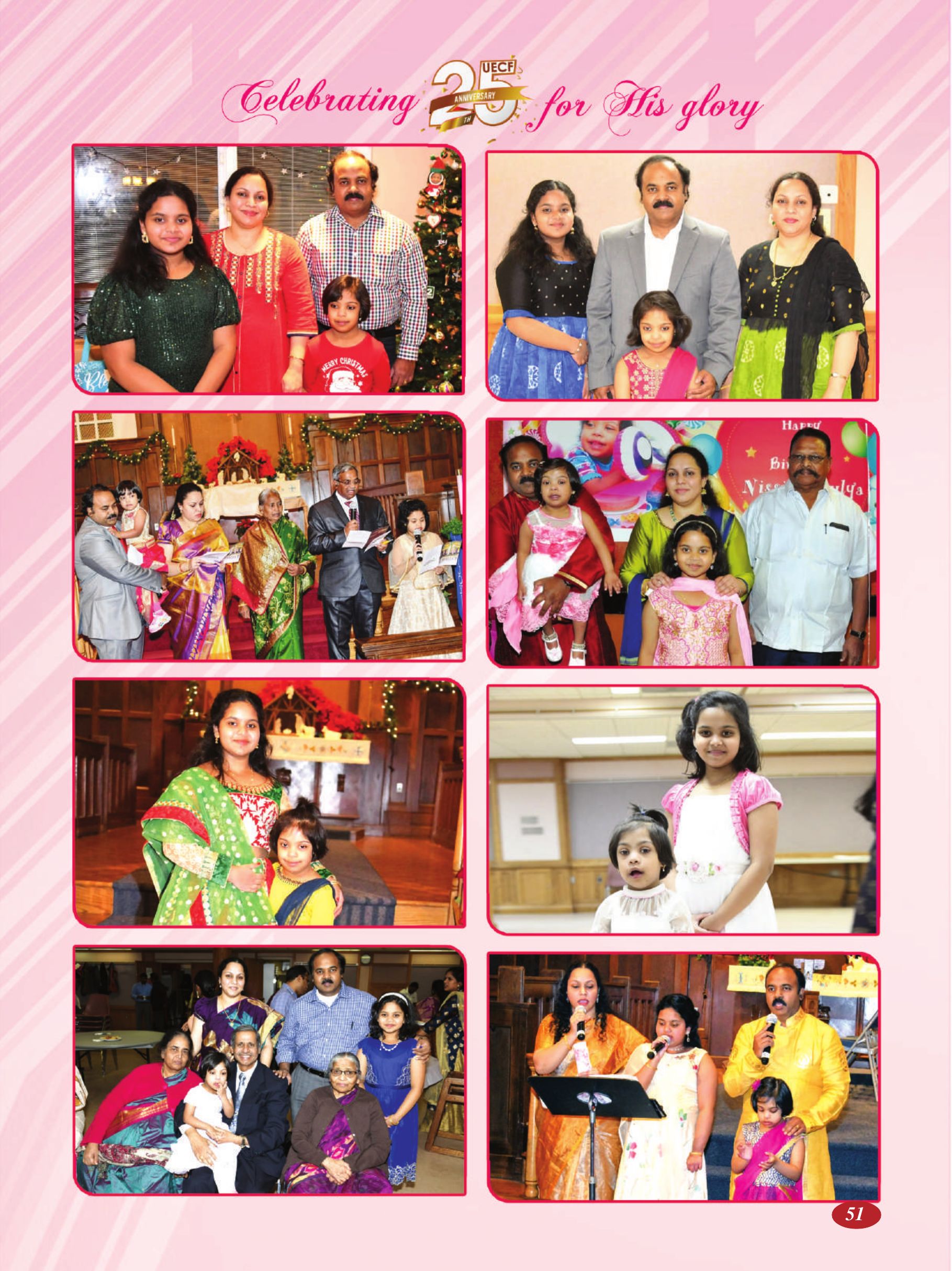 Page 51 of the UECF Silver Jubilee Souvenir