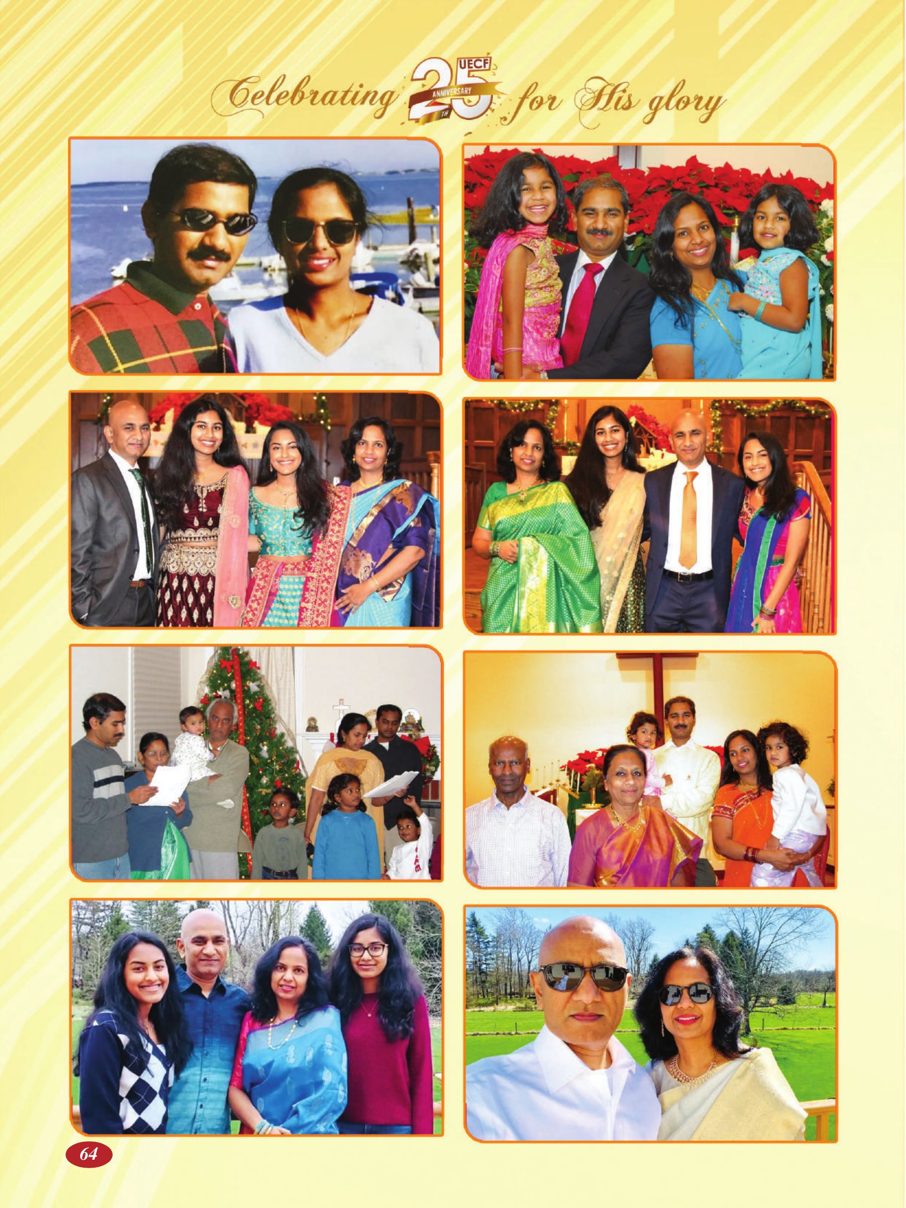 Page 64 of the UECF Silver Jubilee Souvenir