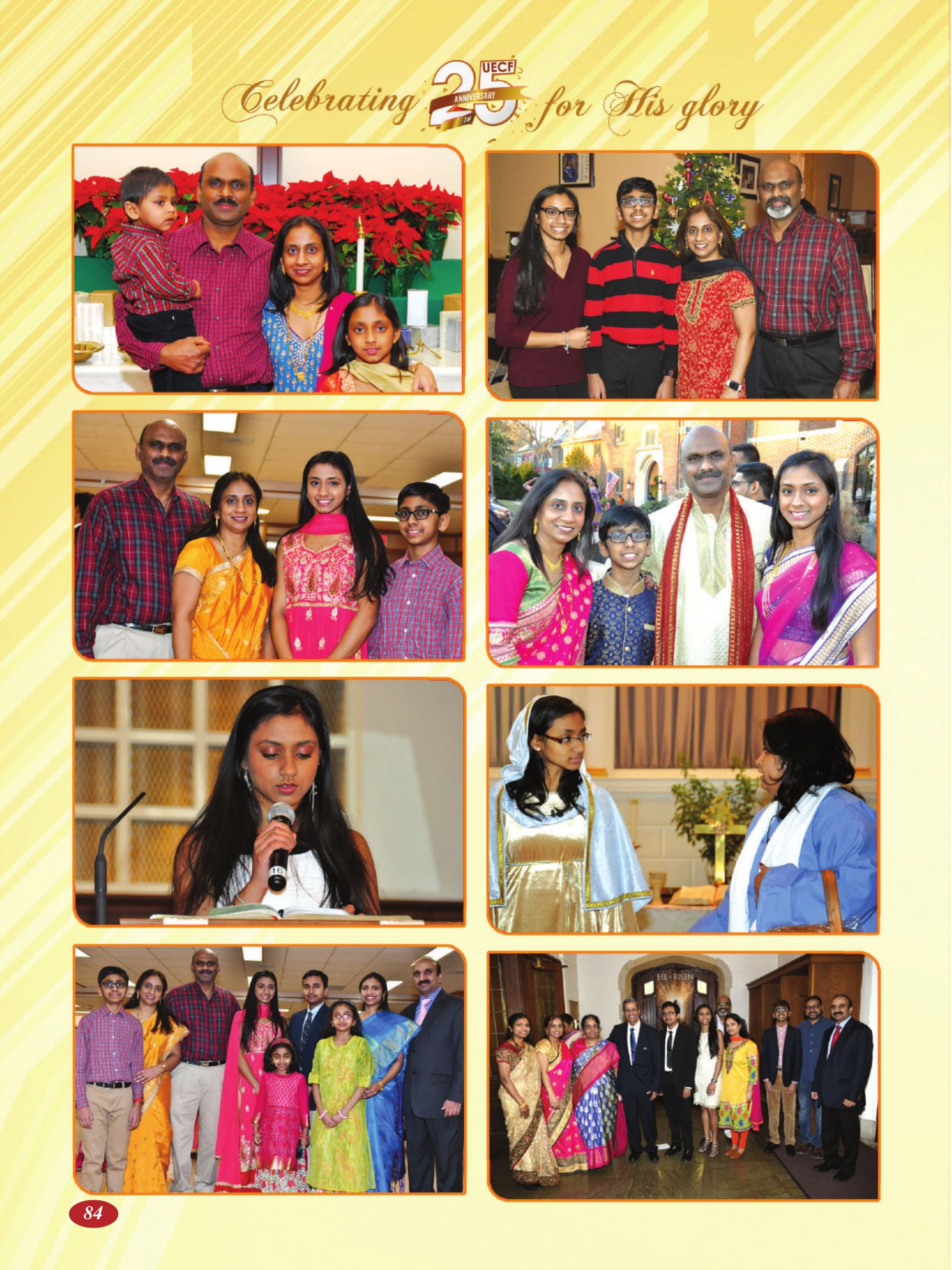Page 84 of the UECF Silver Jubilee Souvenir