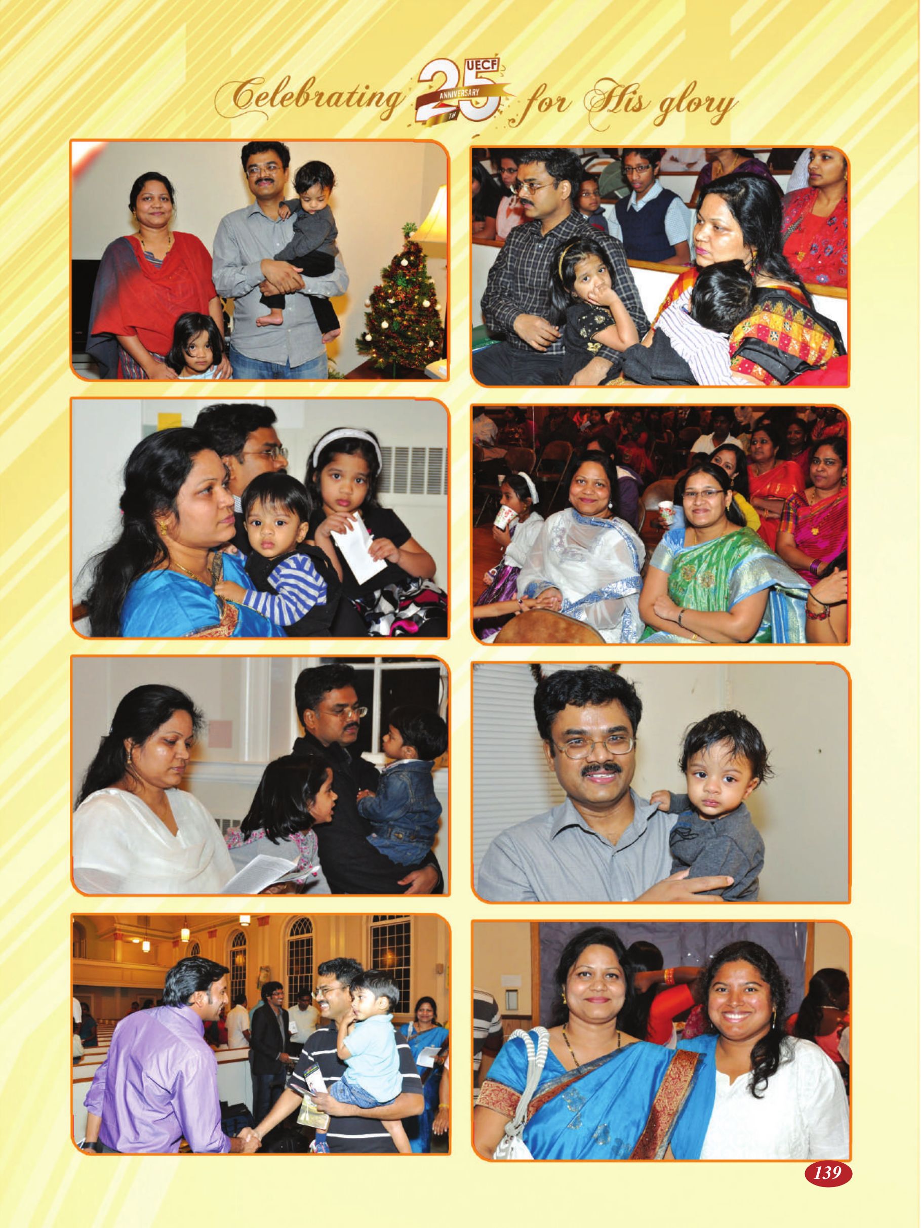 Page 139 of the UECF Silver Jubilee Souvenir