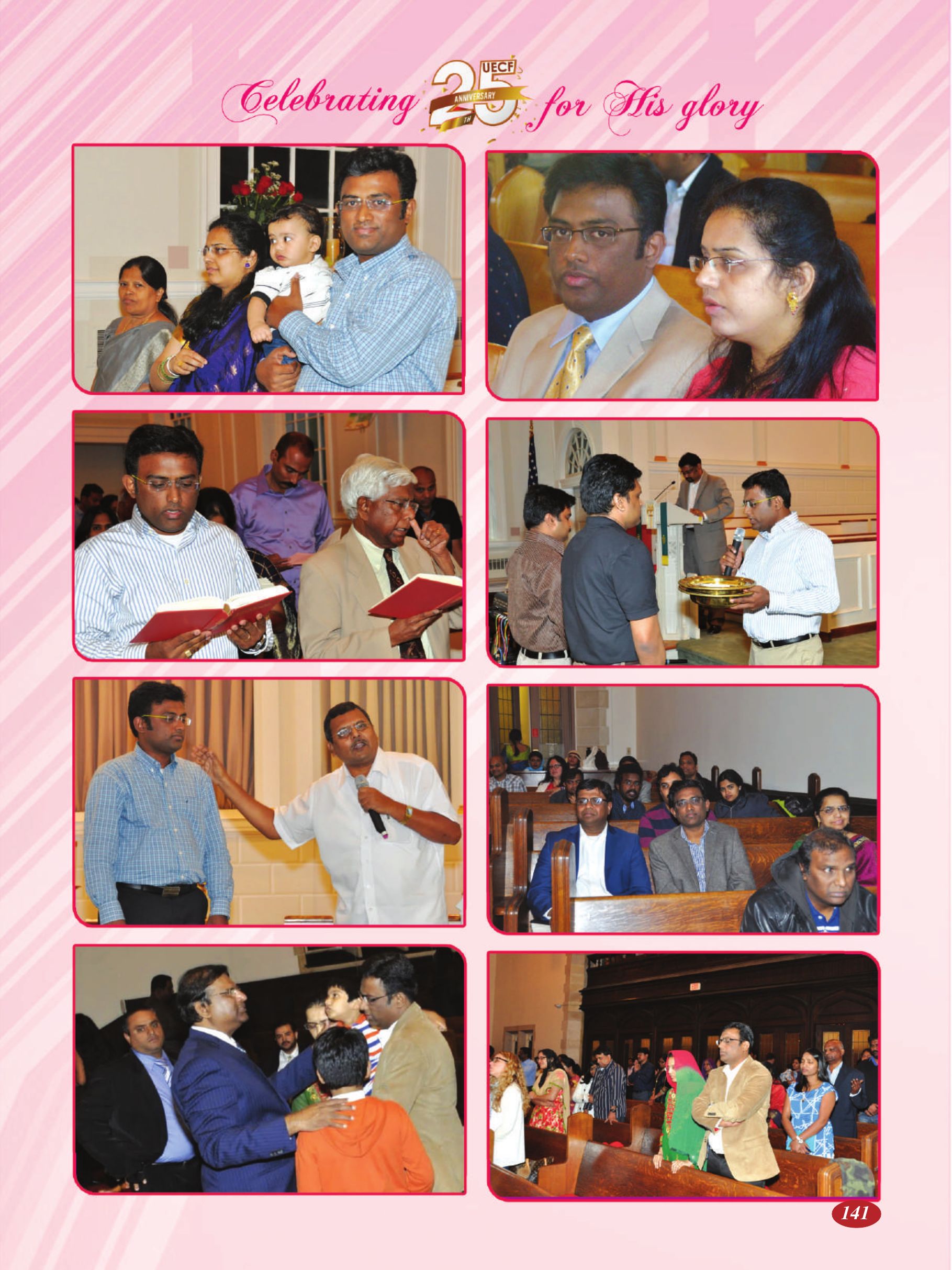 Page 141 of the UECF Silver Jubilee Souvenir