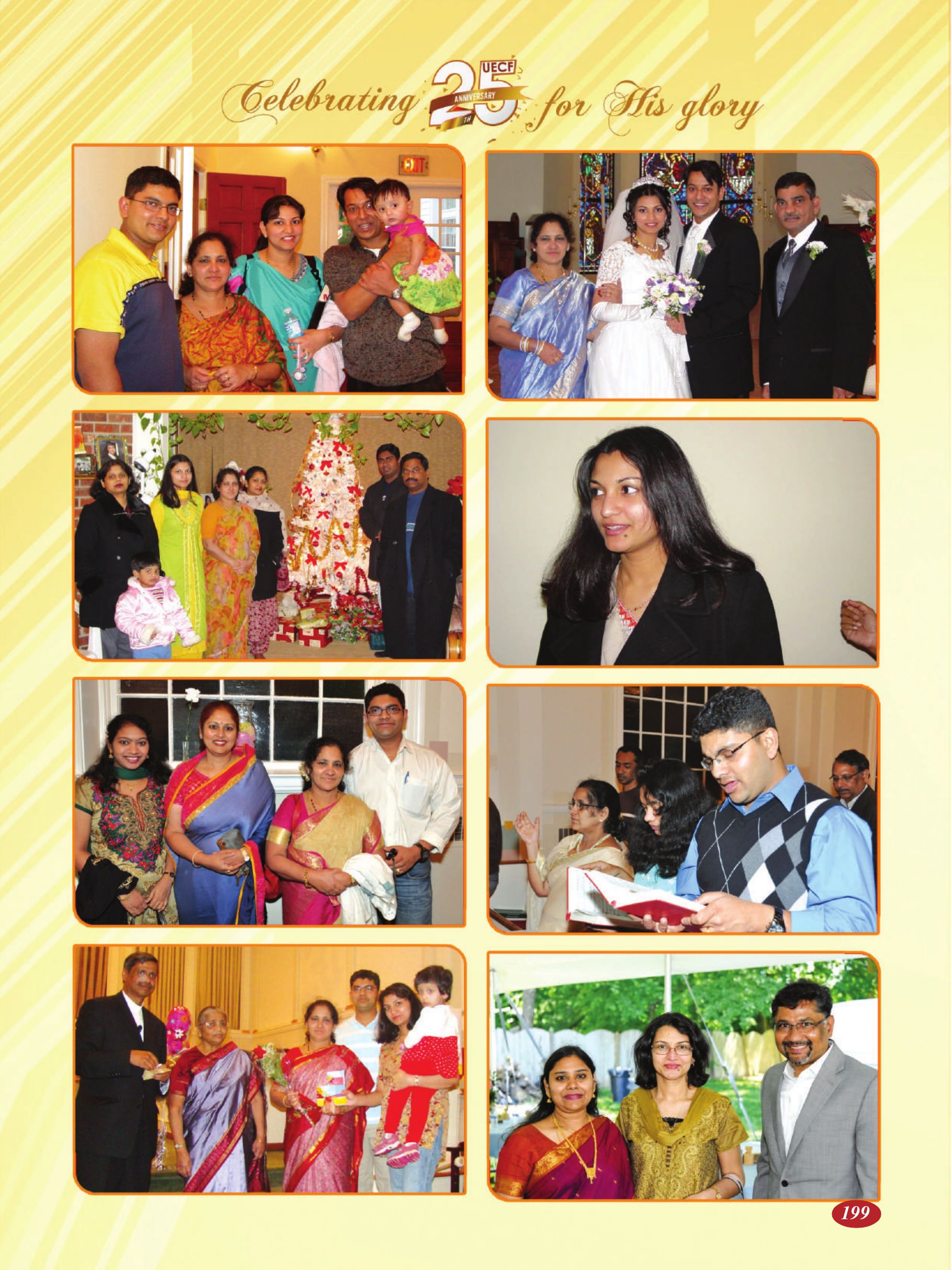 Page 199 of the UECF Silver Jubilee Souvenir