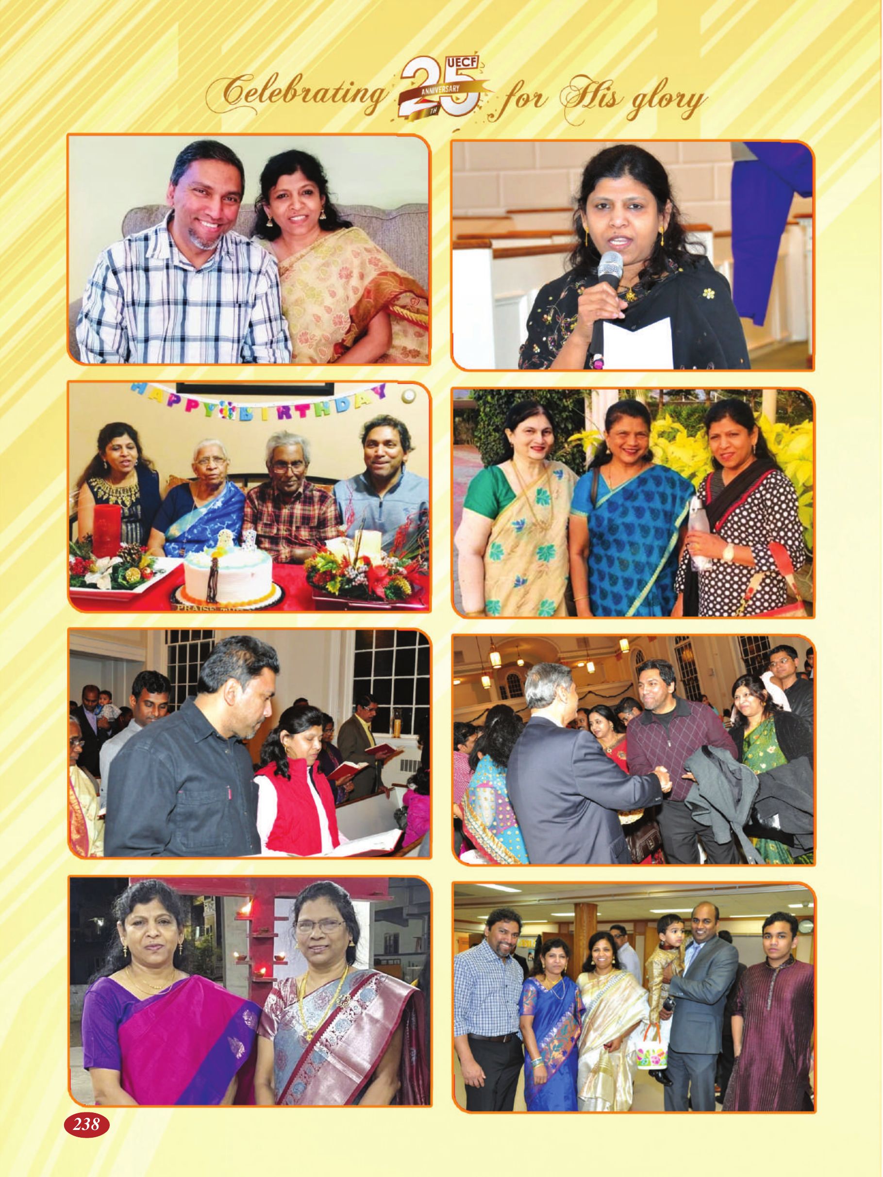 Page 238 of the UECF Silver Jubilee Souvenir