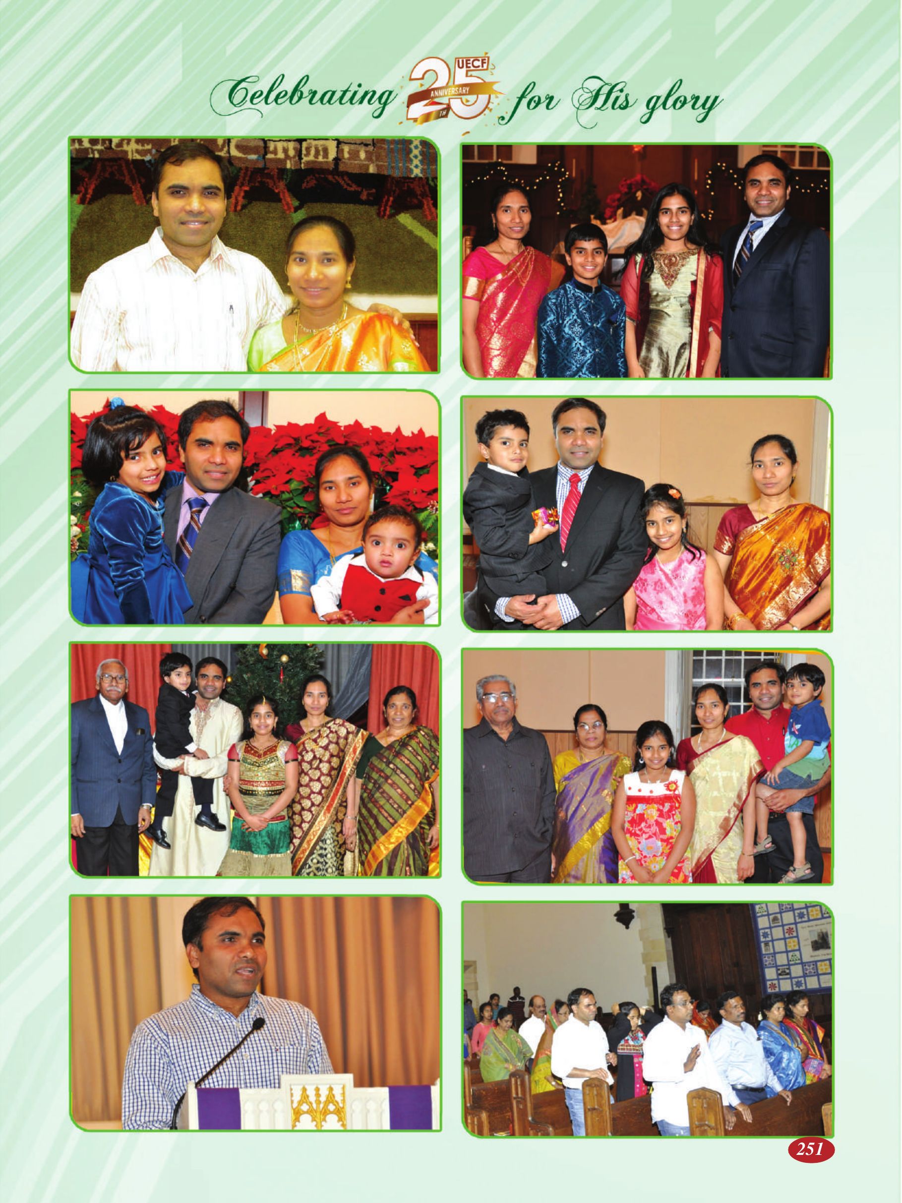 Page 251 of the UECF Silver Jubilee Souvenir