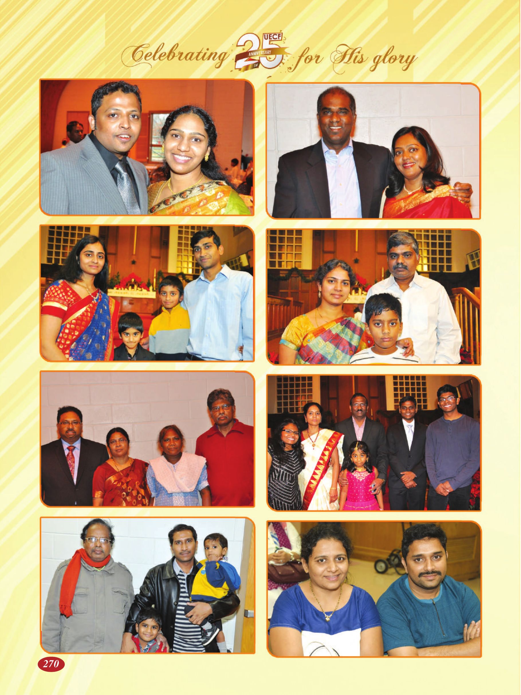 Page 270 of the UECF Silver Jubilee Souvenir