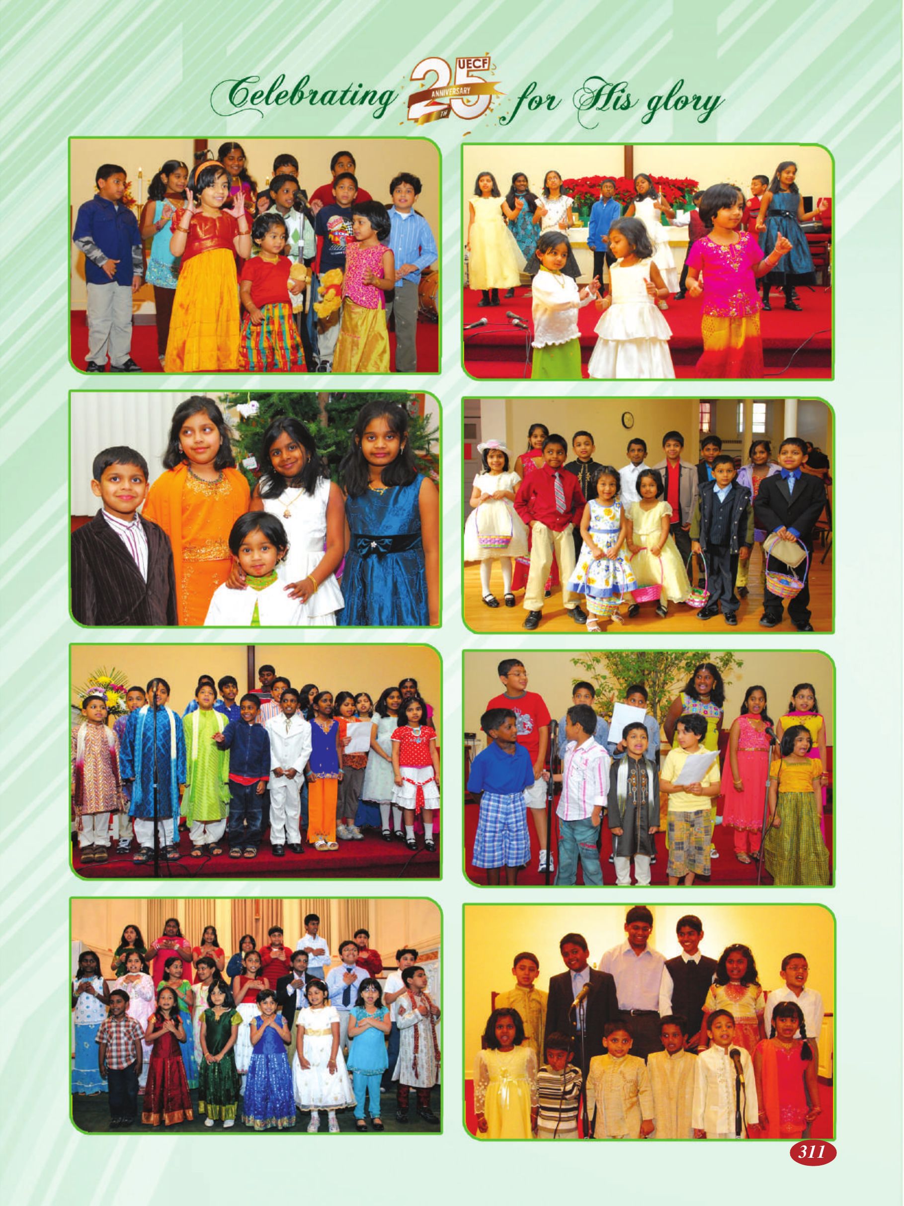 Page 311 of the UECF Silver Jubilee Souvenir