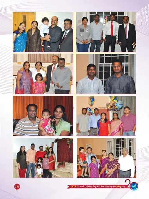 UECF families and events — souvenir page 285