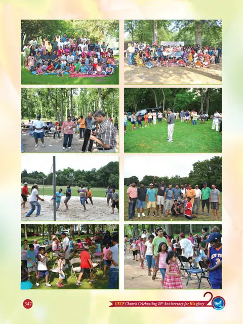 UECF families and events — souvenir page 347