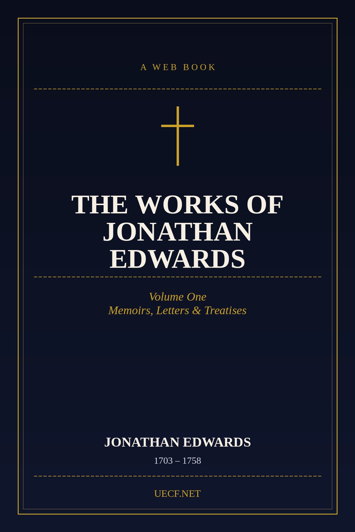 Cover of The Works of Jonathan Edwards, Volume One