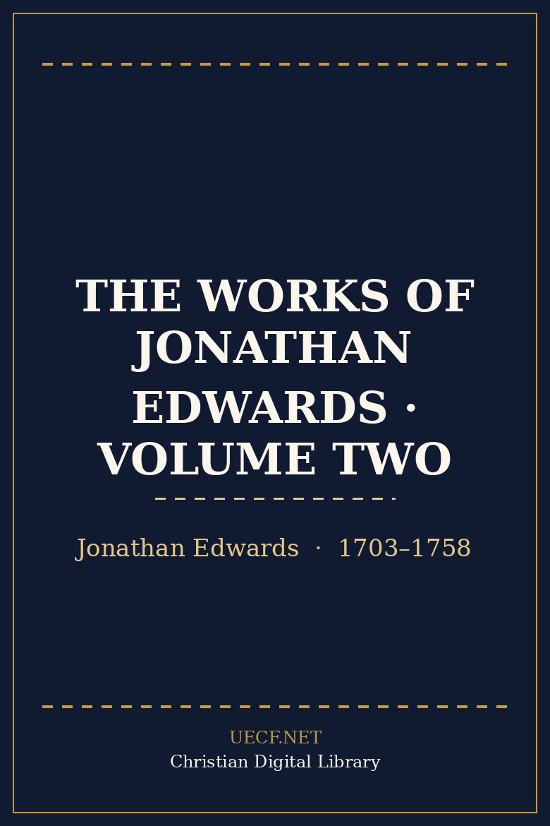 Cover art for The Works of Jonathan Edwards, Volume Two