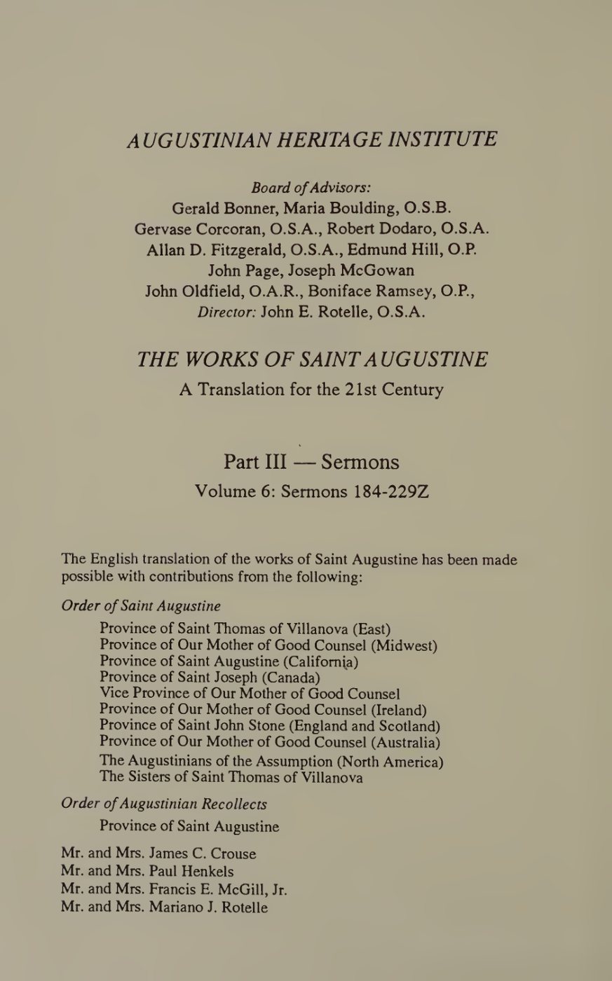 The Works of Saint Augustine: A Translation for the 21st Century by Augustine of Hippo book cover