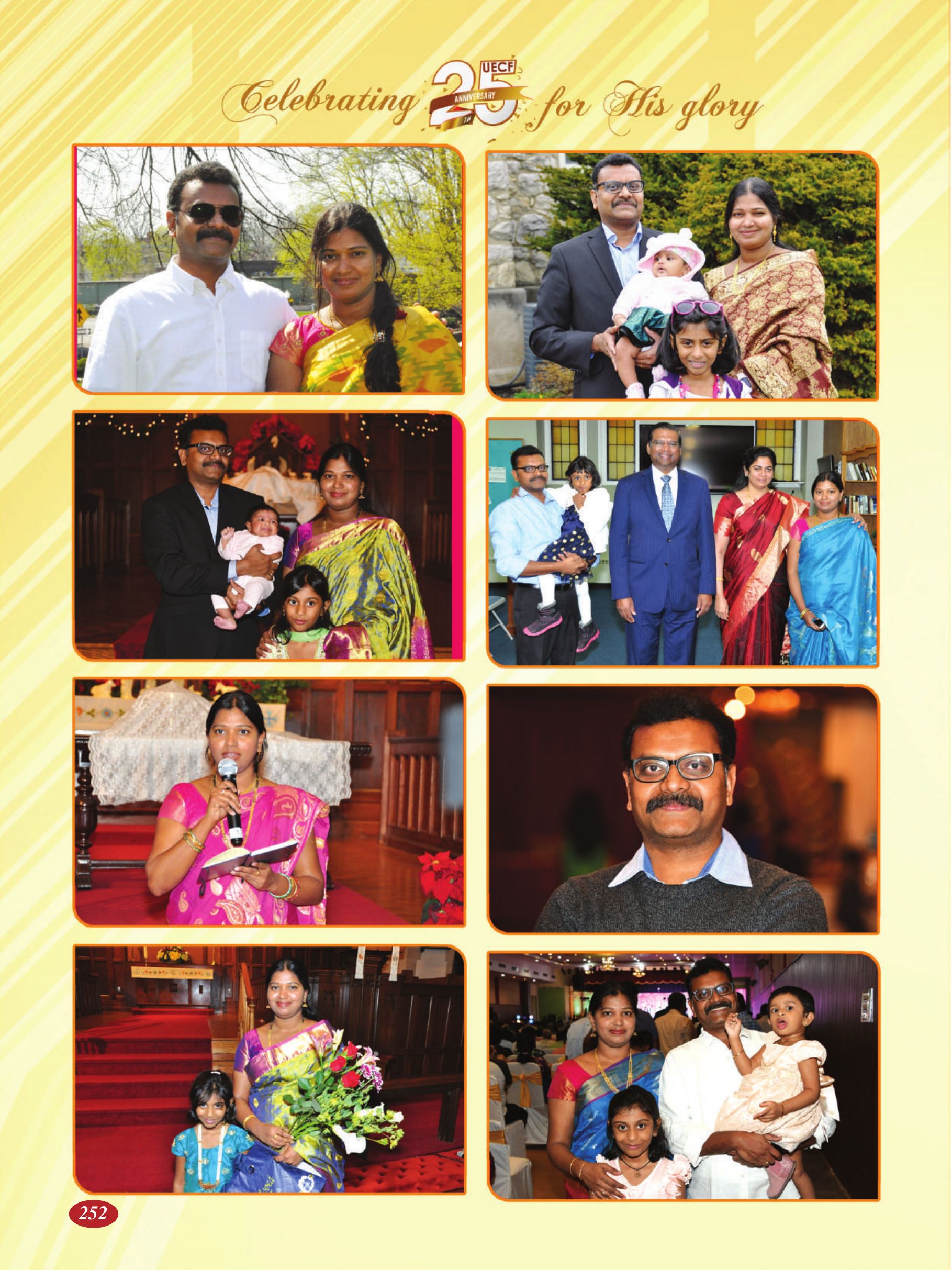 Page 252 of the UECF Silver Jubilee Souvenir