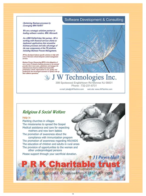 Best Wishes and Advertisements — Souvenir page 98